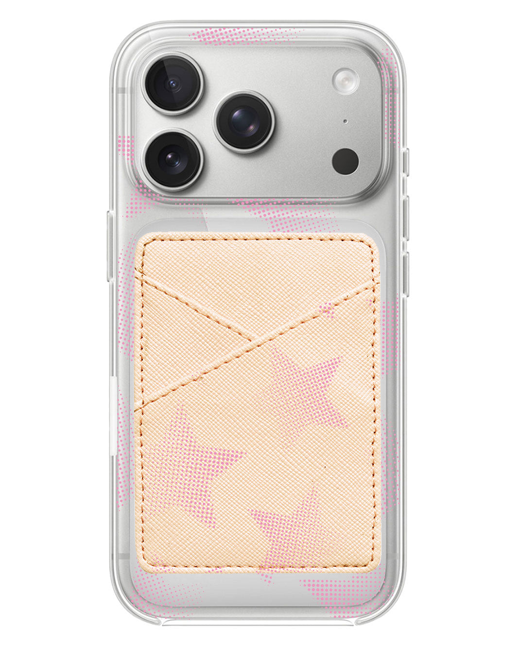 iPhone Phone Wallet Case - Pink Star