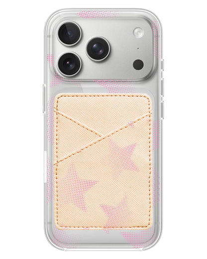 iPhone Phone Wallet Case - Pink Star