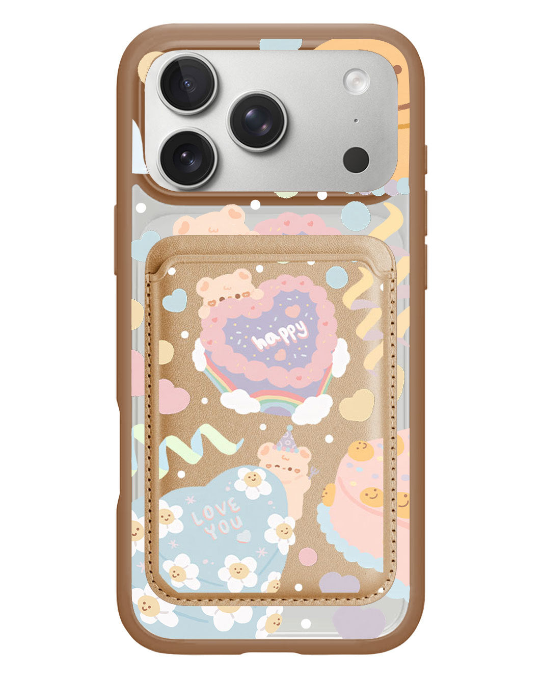 iPhone Magnetic Wallet Case - Cake Party