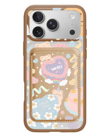 iPhone Magnetic Wallet Case - Cake Party