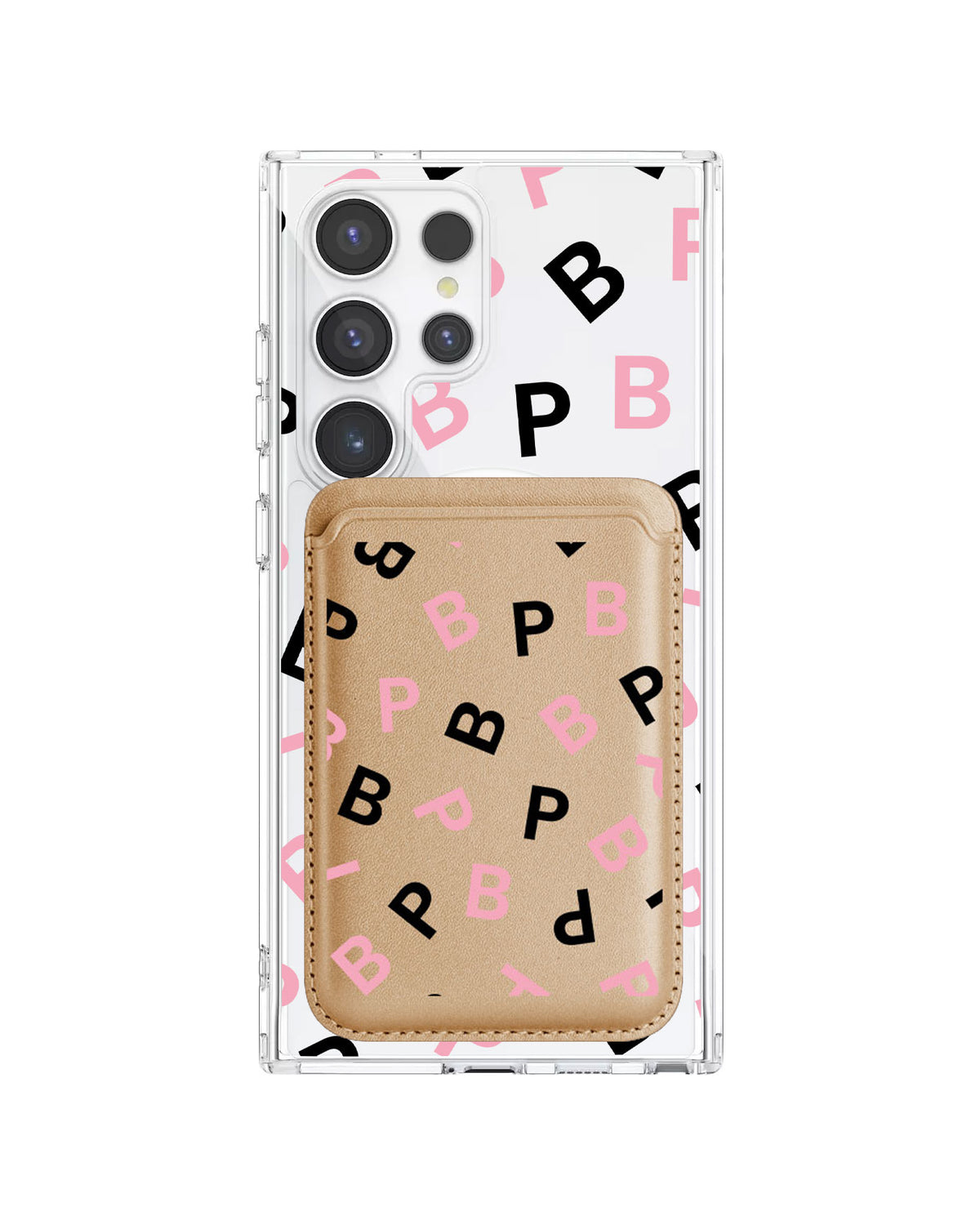 Android Magnetic Wallet Case - Blackpink Monogram