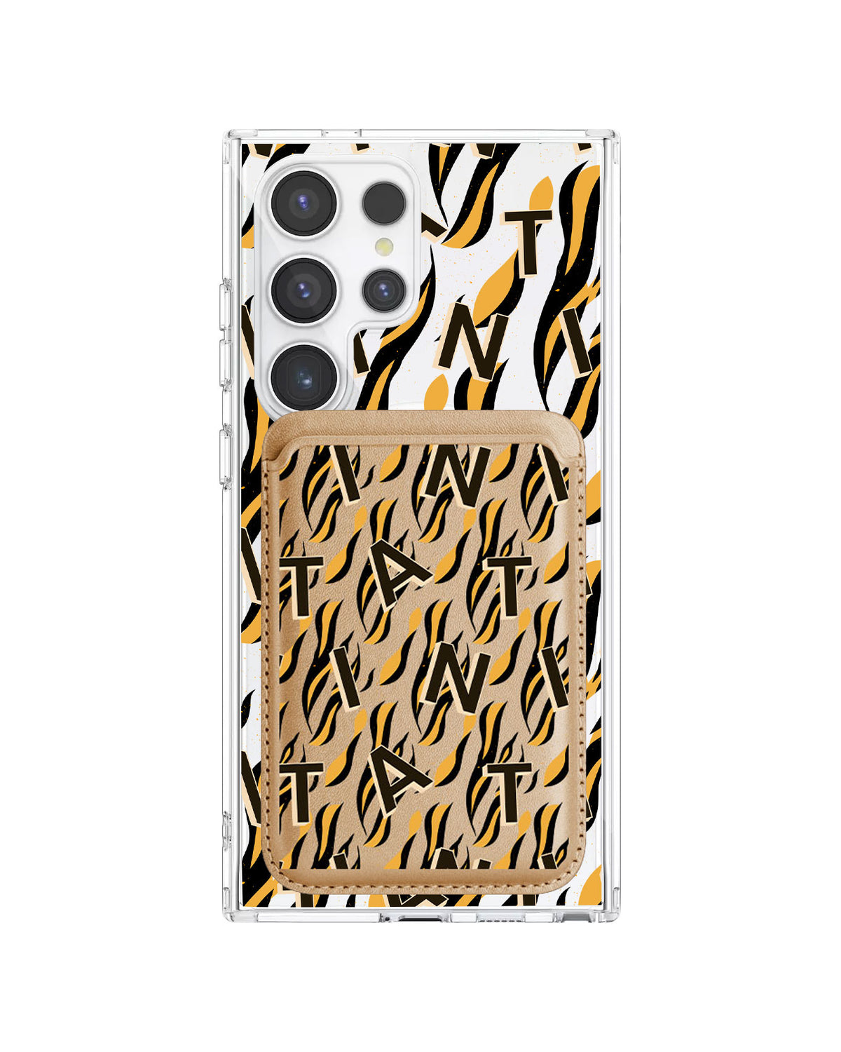 Android Magnetic Wallet Case - Tiger Monogram 1.0