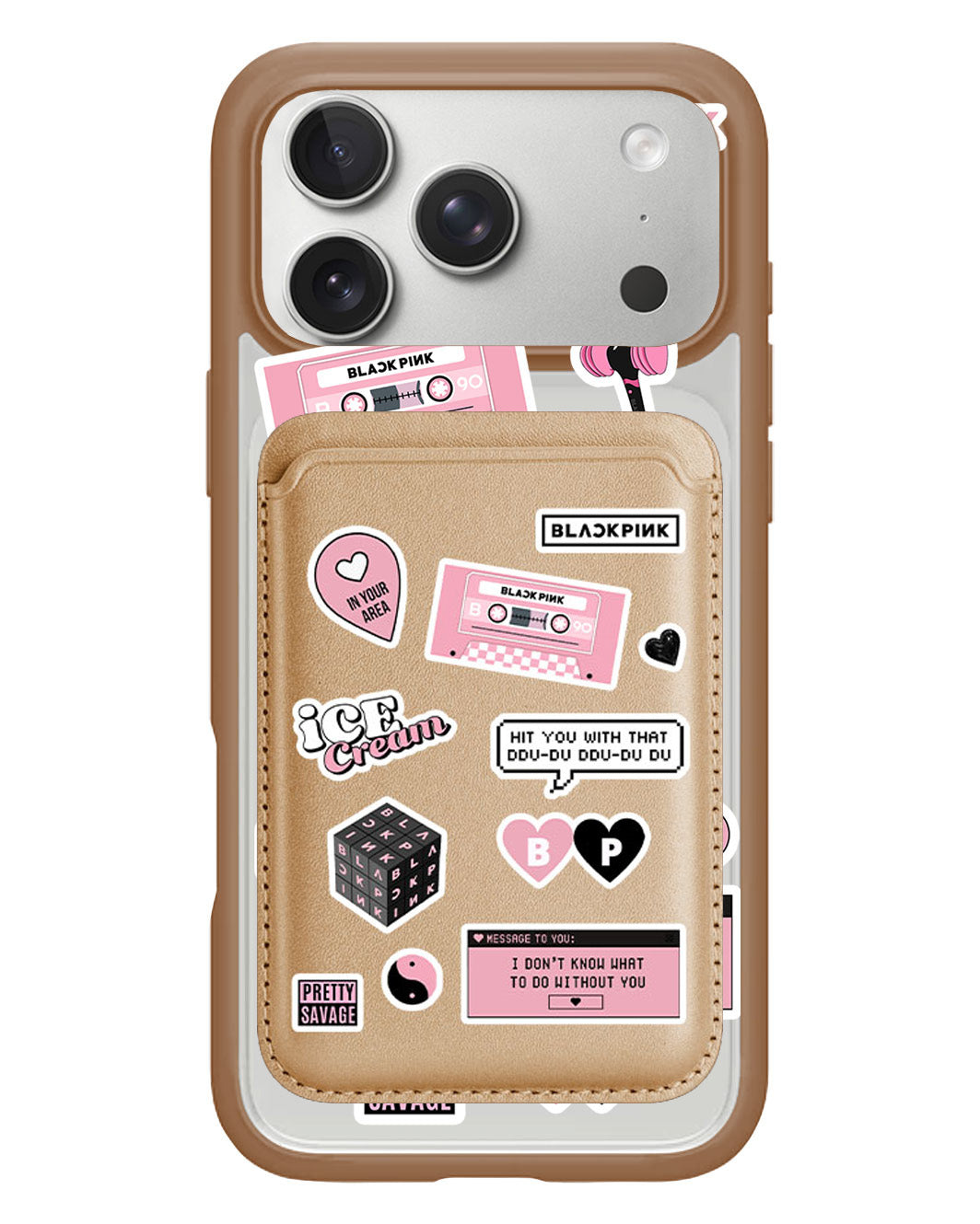 iPhone Magnetic Wallet Case - Blackpink Sticker Pack