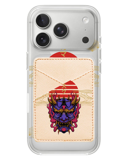 iPhone Phone Wallet Case - Oni Mask
