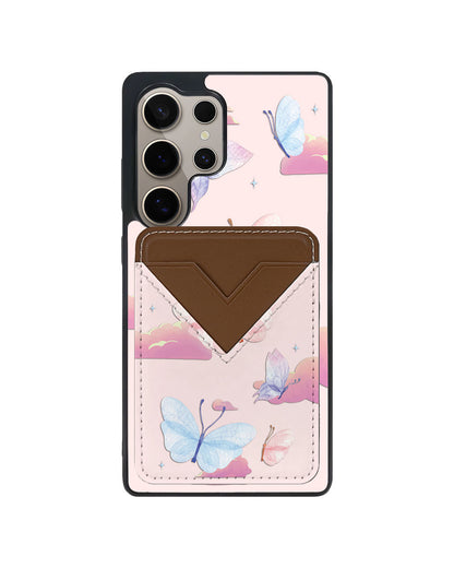 Android Avant Wallet Case - Butterfly & Clouds