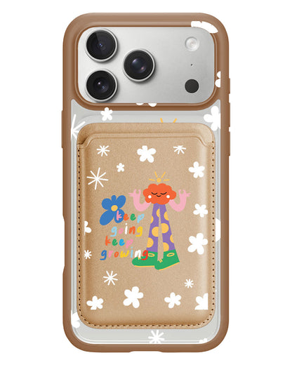 iPhone Magnetic Wallet Case - Keep Growing