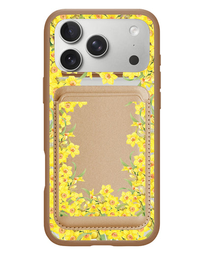 iPhone Magnetic Wallet Case - March Daffodil