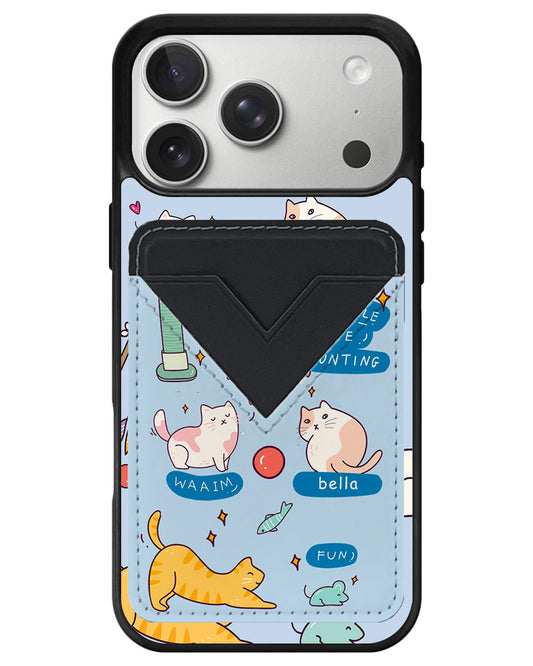 iPhone Avant Wallet Case - Playful Cat 2.0