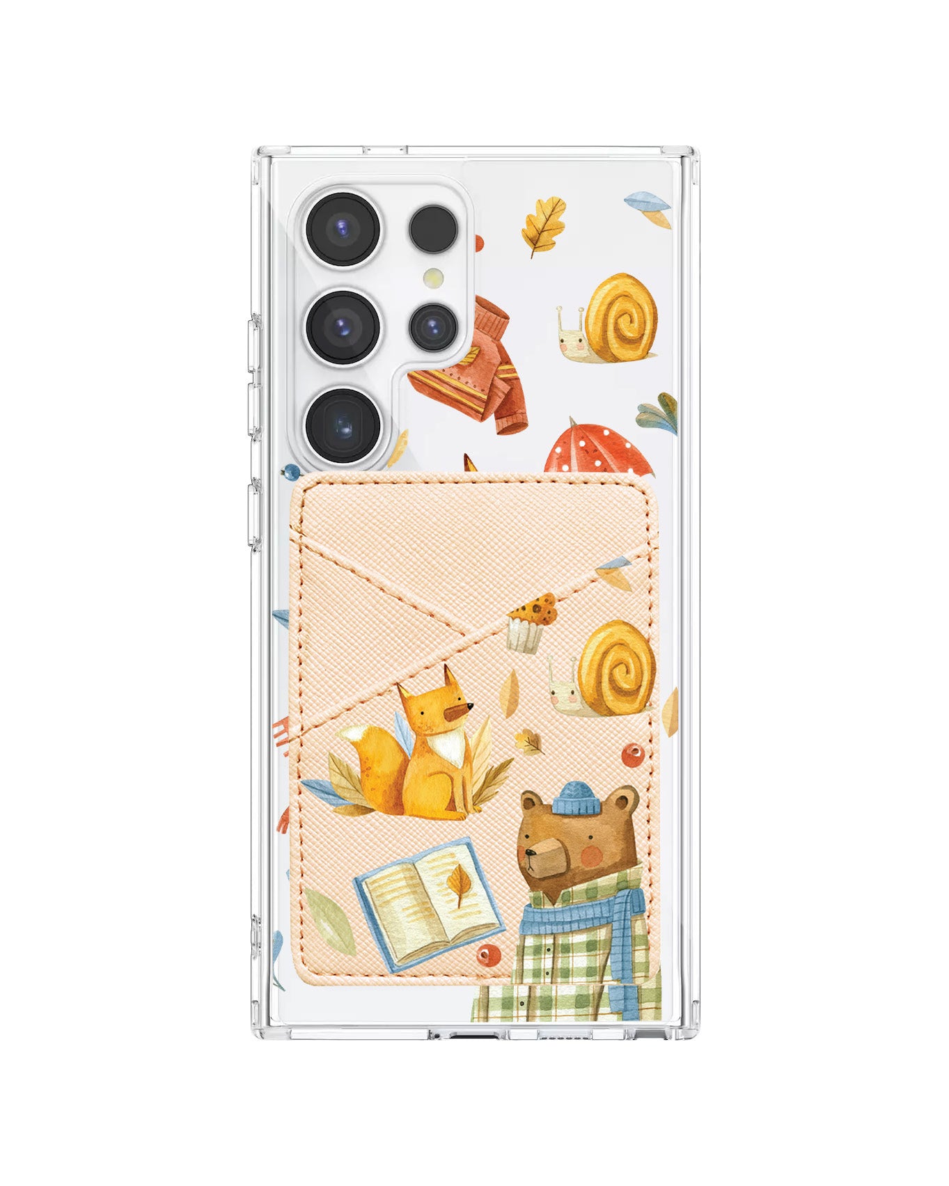 Android Phone Wallet Case - Bear & Fox