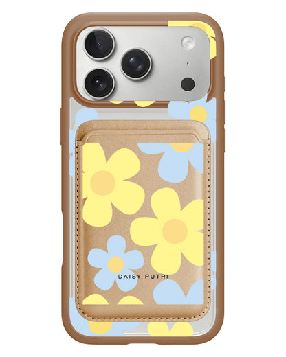 iPhone Magnetic Wallet Case - Daisy Skies