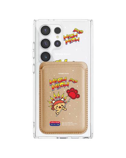 Android Magnetic Wallet Case - Meow Pop 1.0