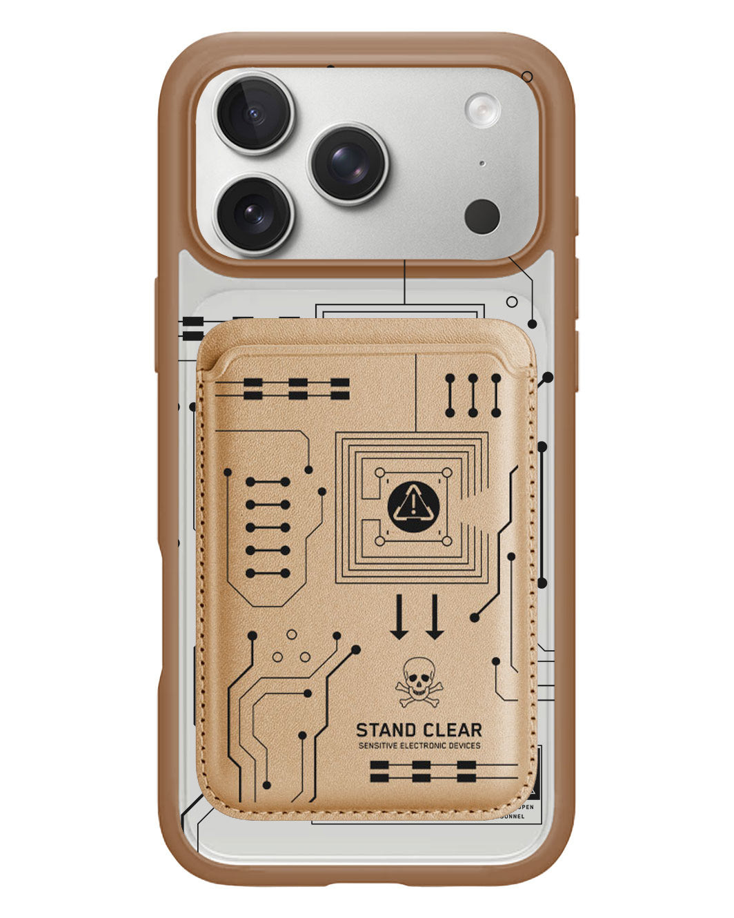 iPhone Magnetic Wallet Case - Circuit Black