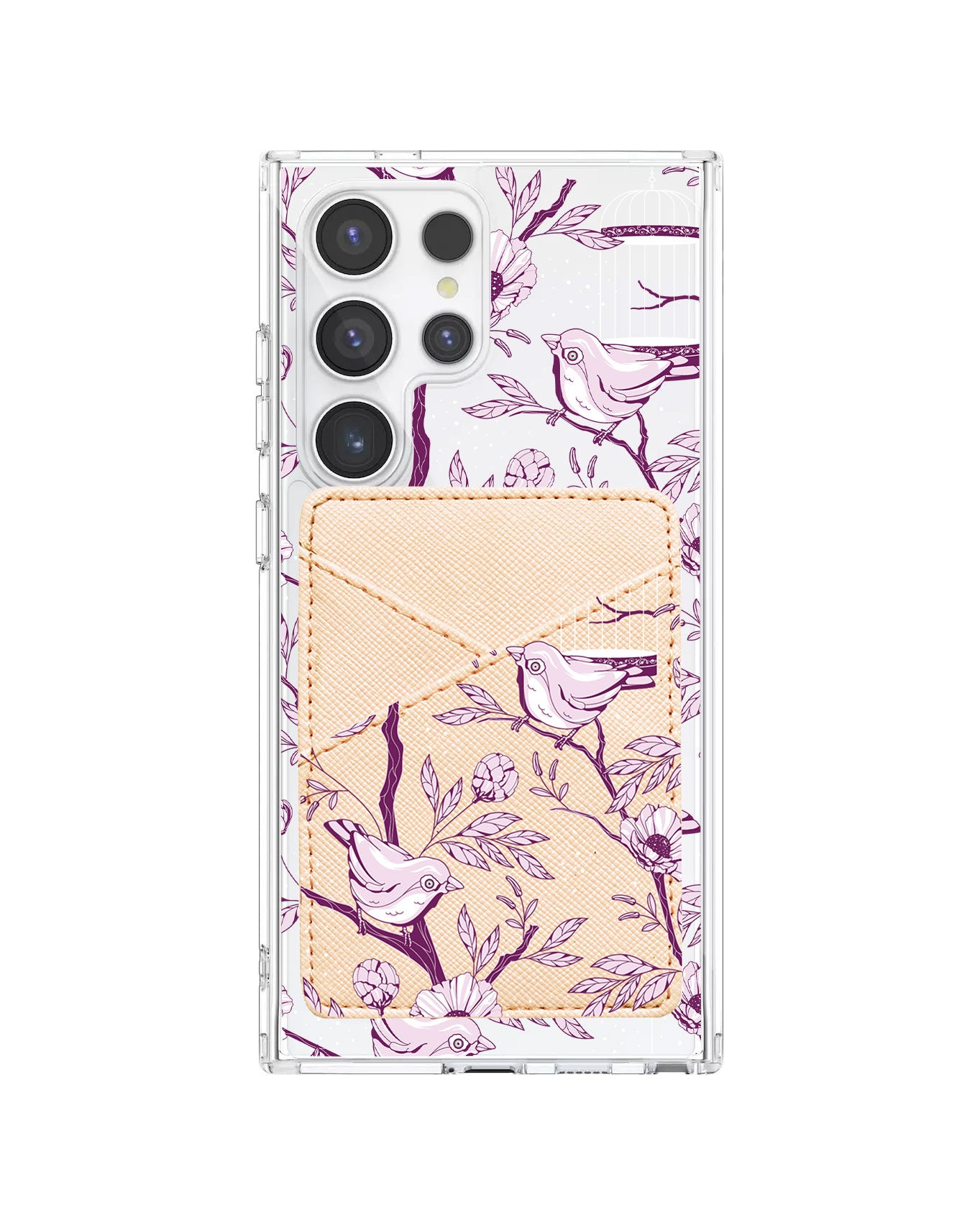 Android Phone Wallet Case - Lovebird Monochrome 5.0