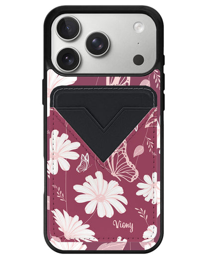 iPhone Avant Wallet Case - Butterfly & Daisy