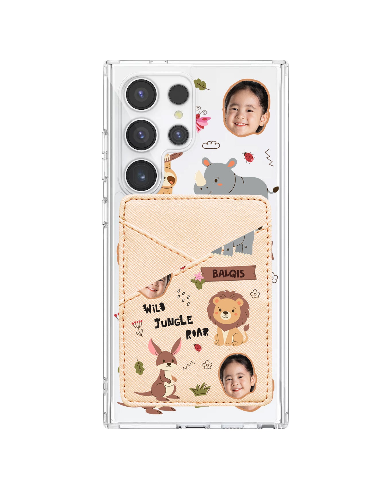 Android Phone Wallet Case - Face Grid Safari 3.0