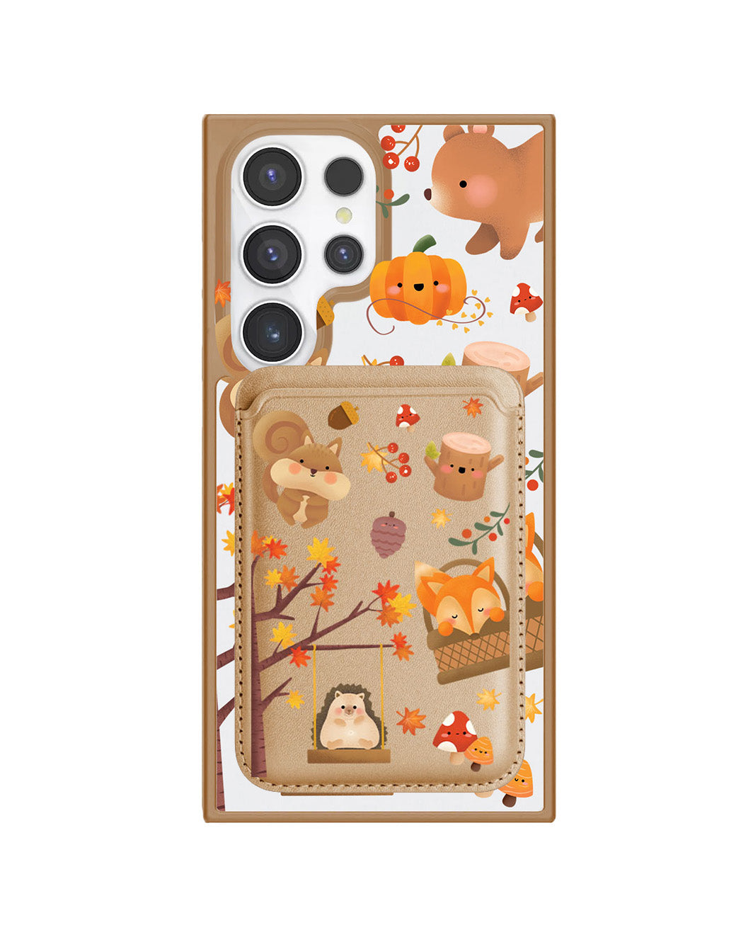Android Magnetic Wallet Case - Autumn