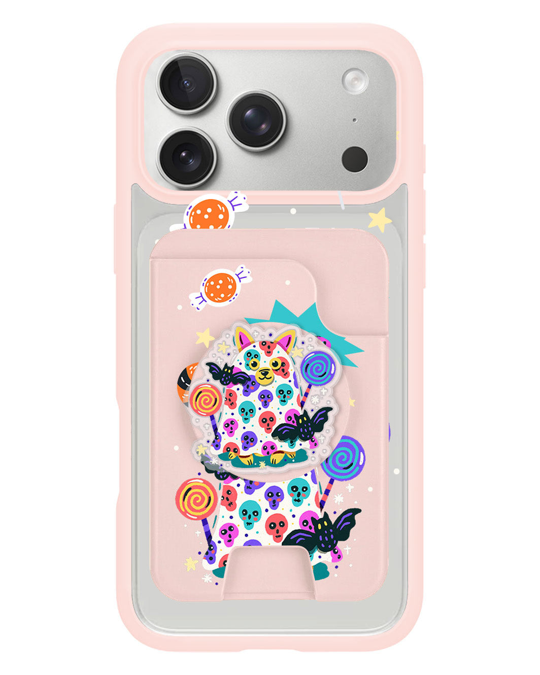 iPhone Magpop Wallet - Puppy Monster