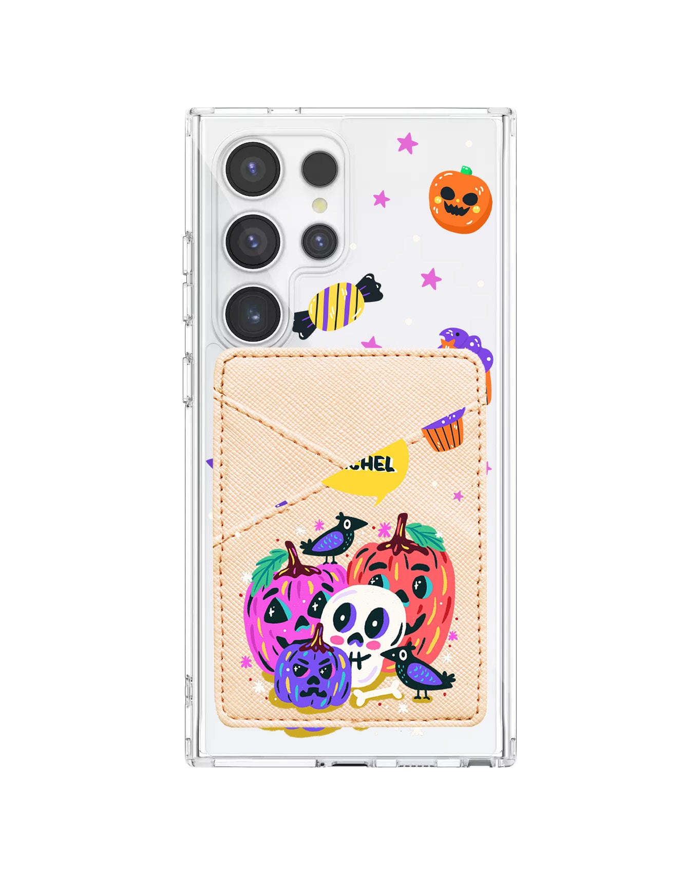 Android Phone Wallet Case - Pumpkins Monster