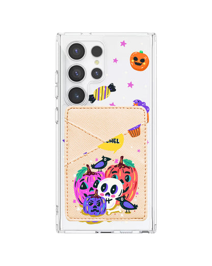 Android Phone Wallet Case - Pumpkins Monster
