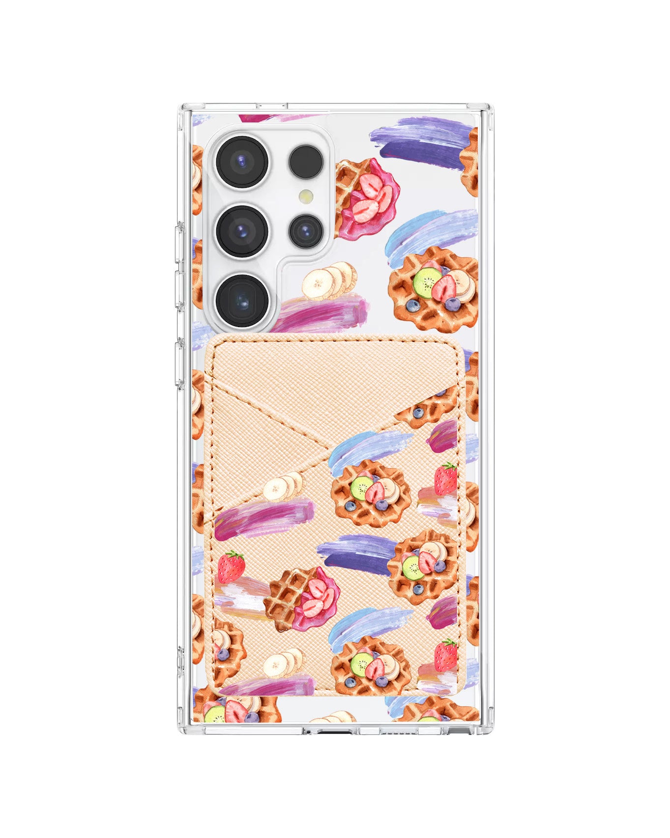 Android Phone Wallet Case - Waffles