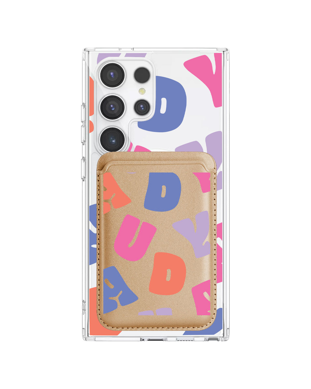 Android Magnetic Wallet Case - Chubby Monogram