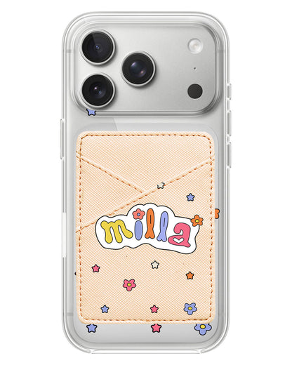 iPhone Phone Wallet Case - Adorable Monogram 5.0