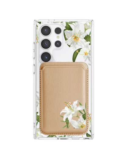Android Magnetic Wallet Case - May Lily Of The Valley