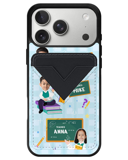 iPhone Avant Wallet Case - Face Grid Dream Teacher