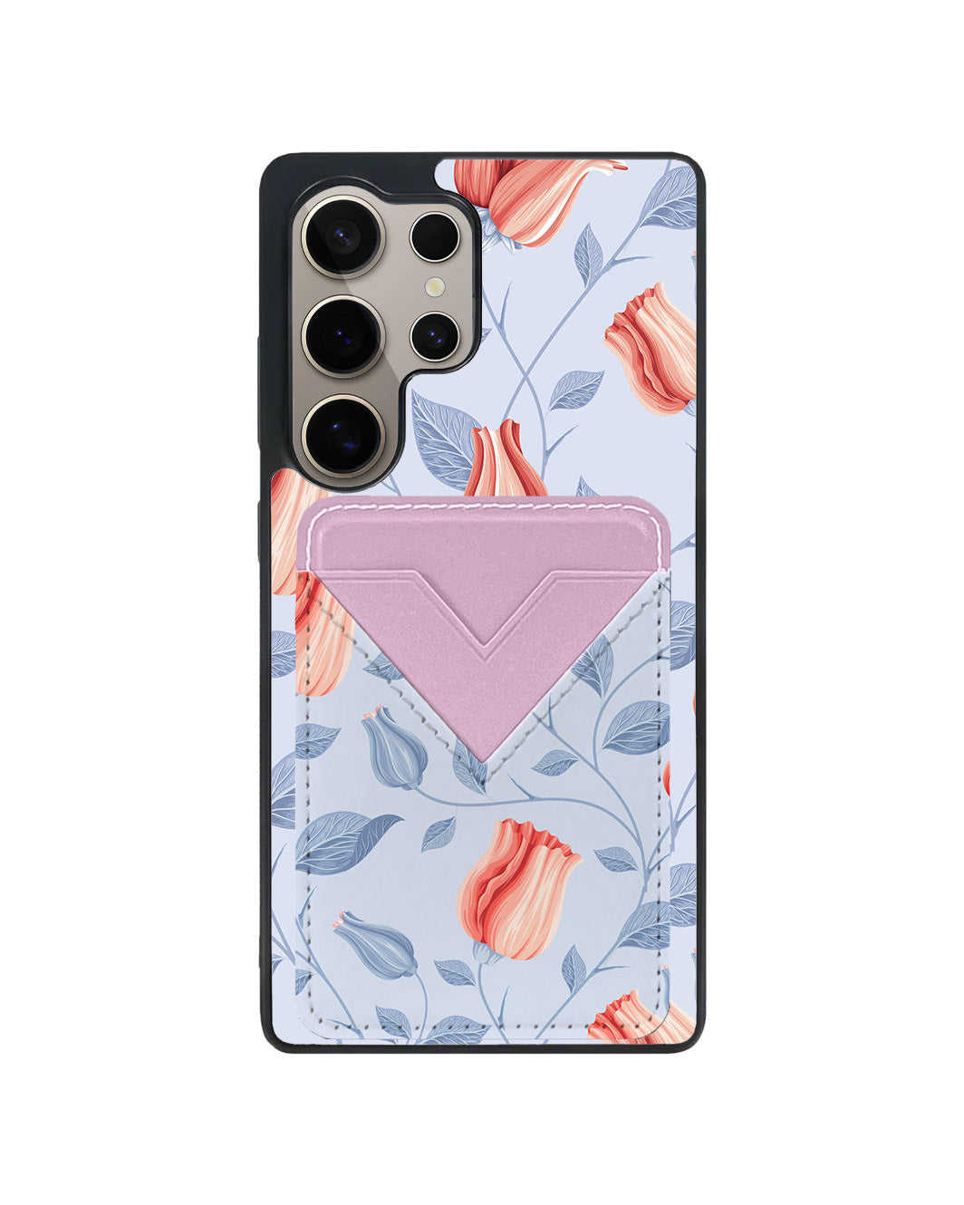 Android Avant Wallet Case - Red Tulips
