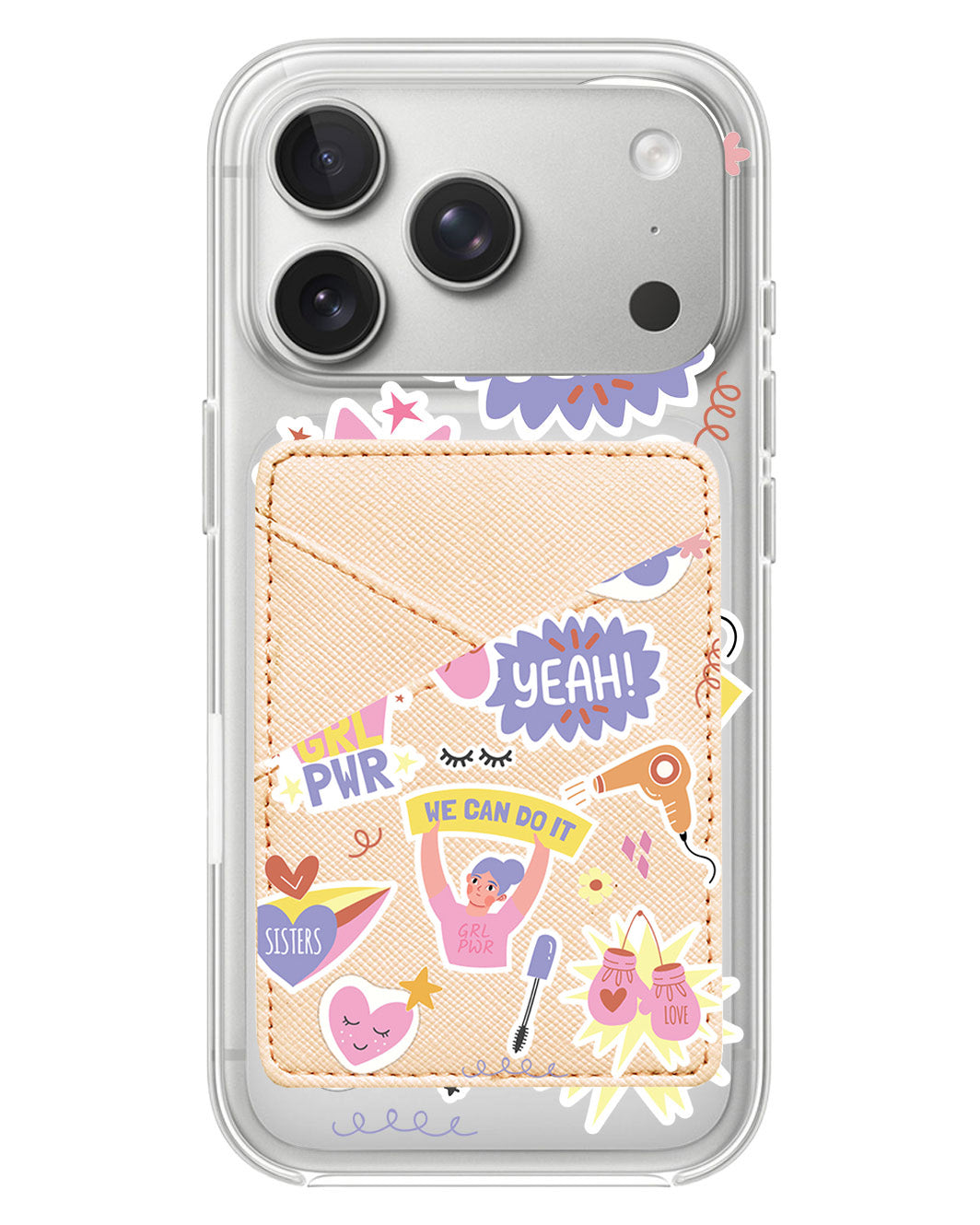 iPhone Phone Wallet Case - Girl Power Sticker Pack