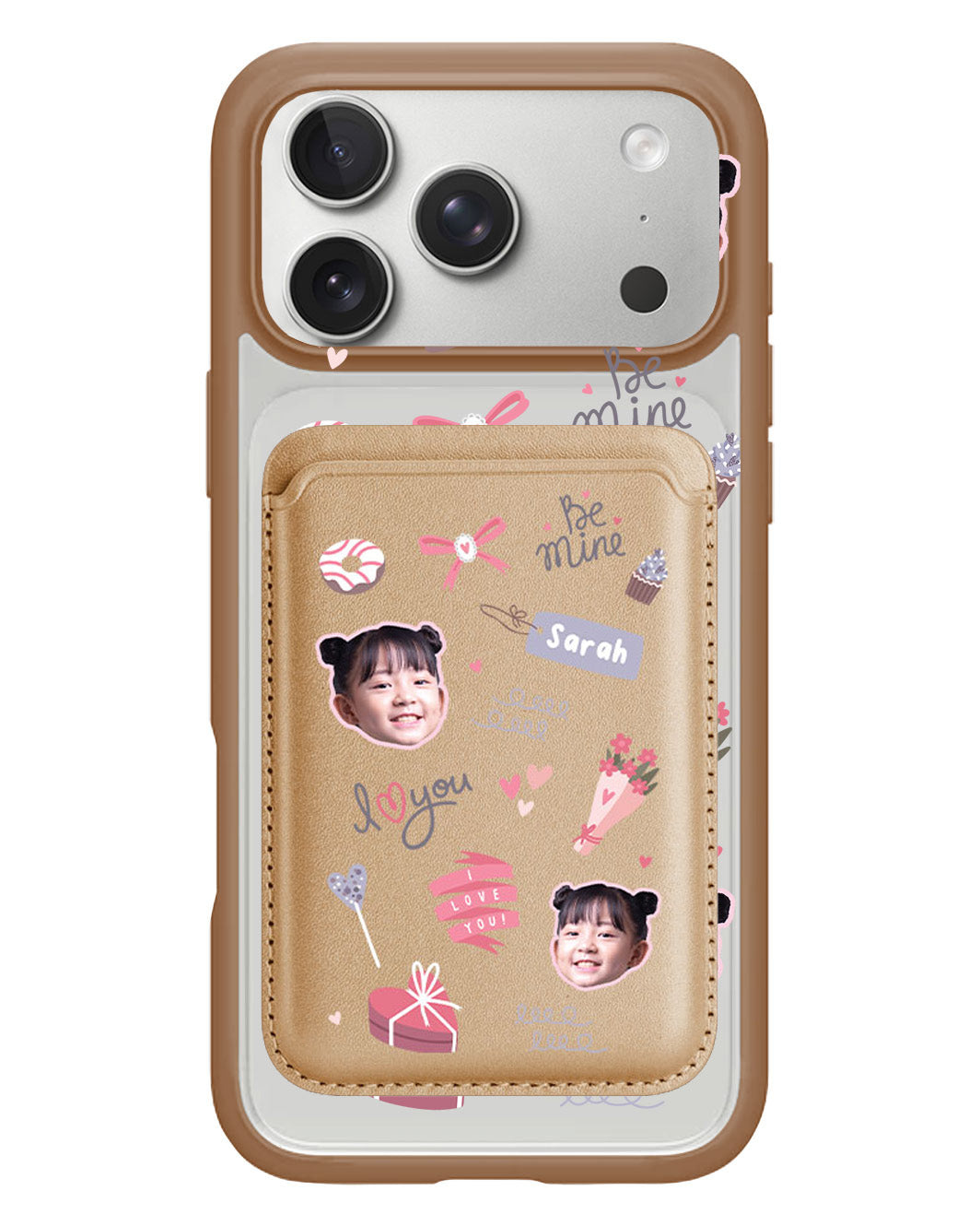 iPhone Magnetic Wallet Case - Face Grid Lovely