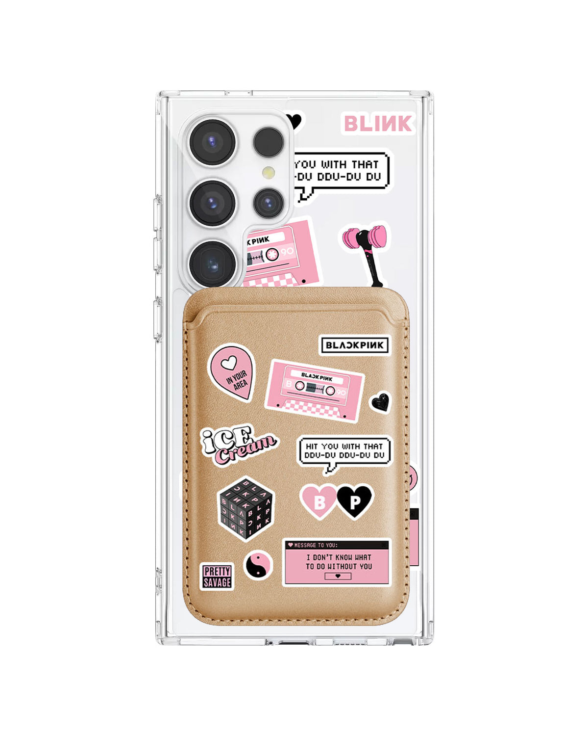 Android Magnetic Wallet Case - Blackpink Sticker Pack