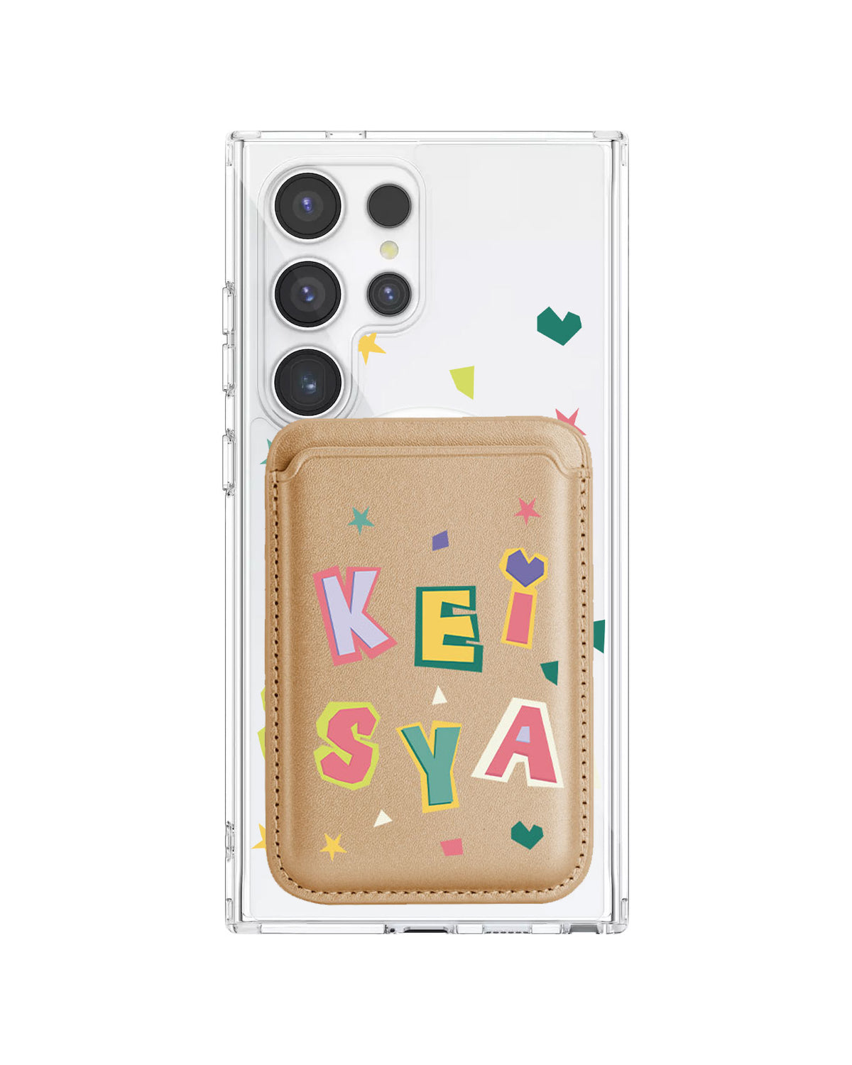 Android Magnetic Wallet Case - Adorable monogram 4.0