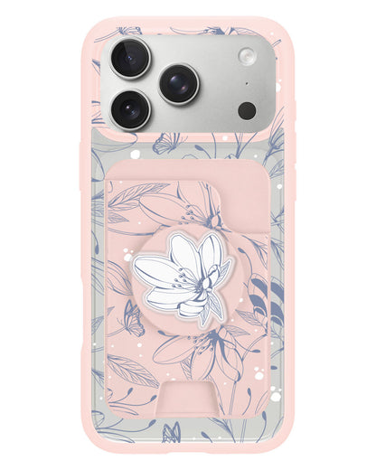iPhone Magpop Wallet - Sketchy Flower & Butterfly 2.0