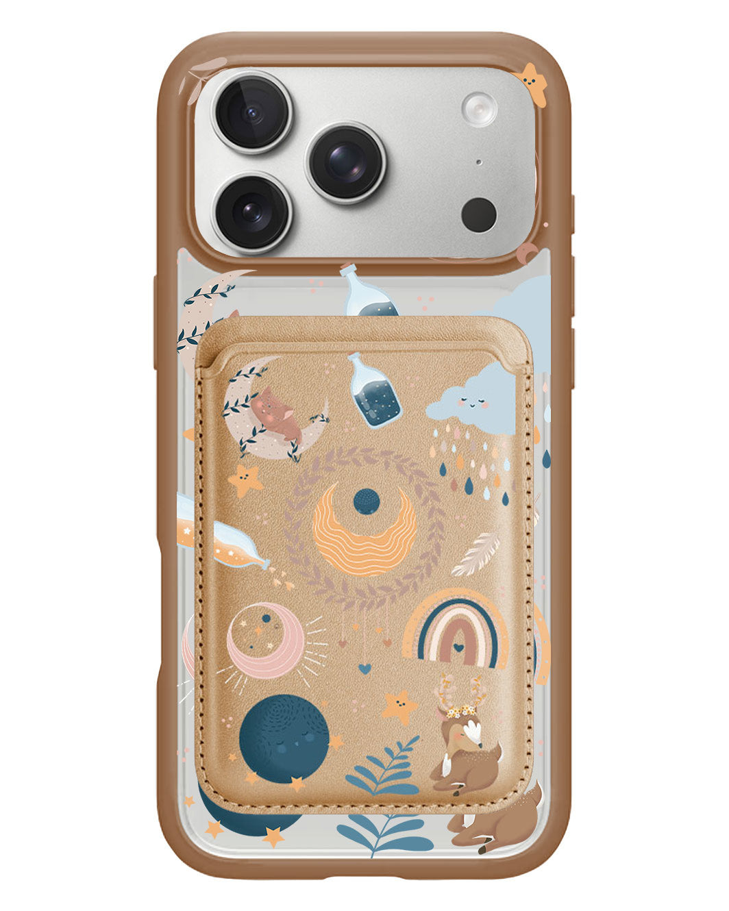 iPhone Magnetic Wallet Case - Boho