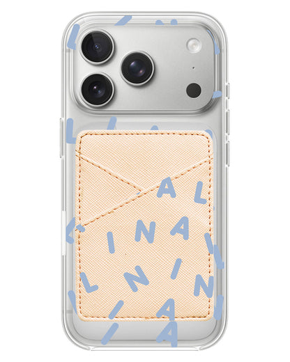iPhone Phone Wallet Case - Monogram 2.0 Blue