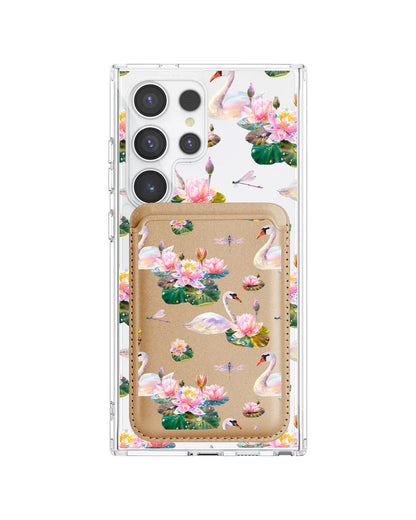 Android Magnetic Wallet Case - Swan