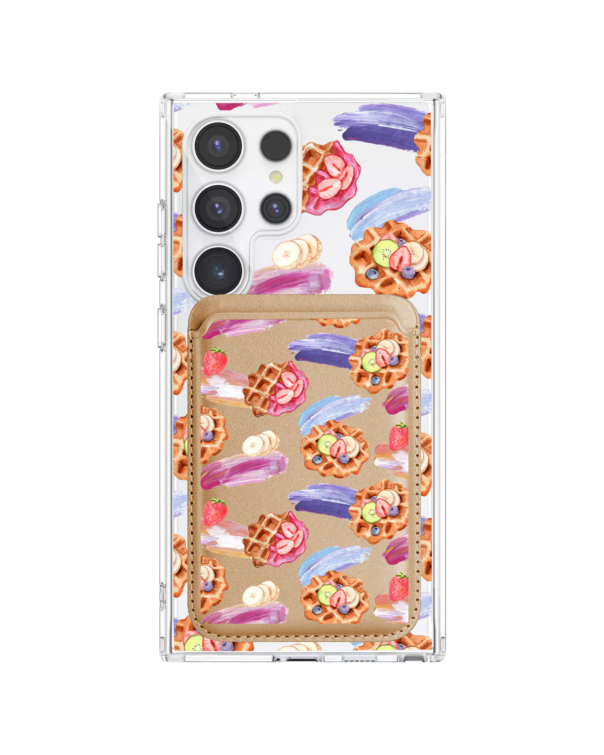 Android Magnetic Wallet Case - Waffles