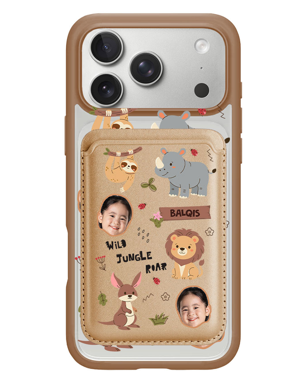 iPhone Magnetic Wallet Case - Face Grid Safari 3.0