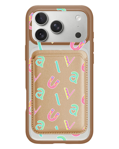 iPhone Magnetic Wallet Case - Playful Monogram 6.0