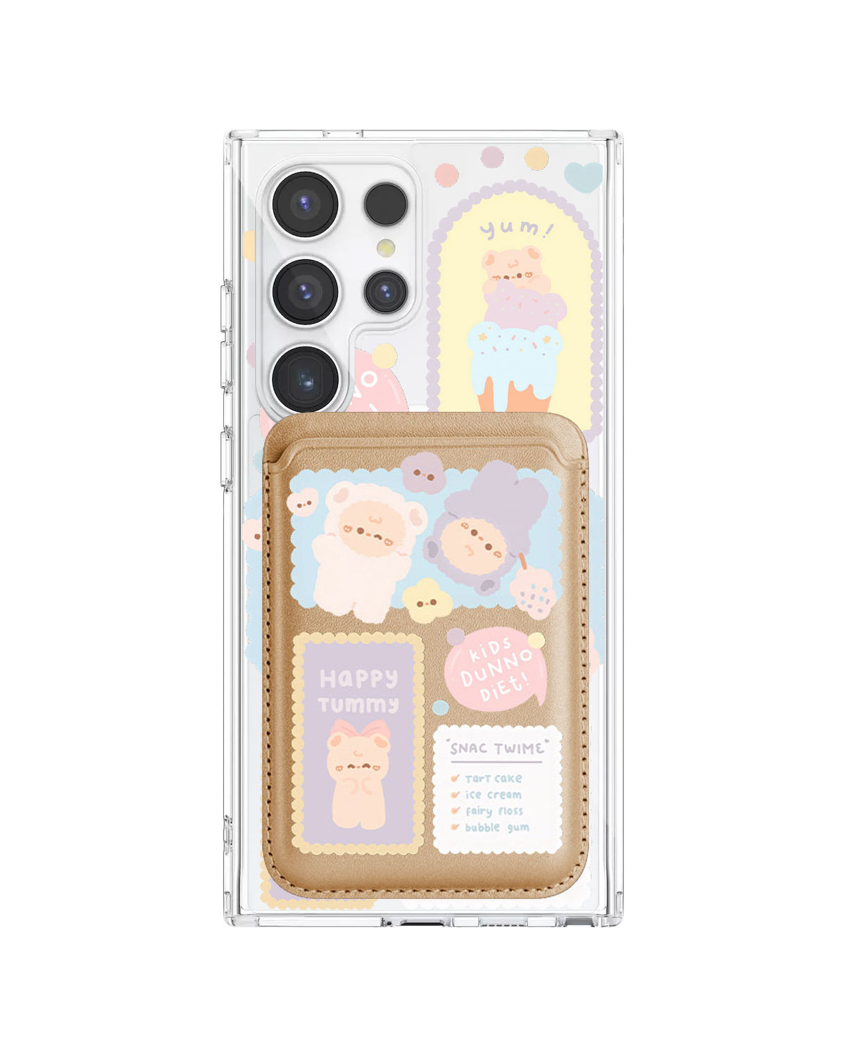 Android Magnetic Wallet Case - Sweets Heaven