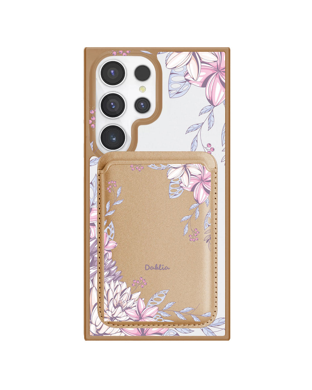 Android Magnetic Wallet Case - Dahlia