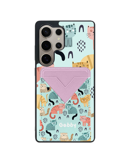 Android Avant Wallet Case - Rainbow Meow