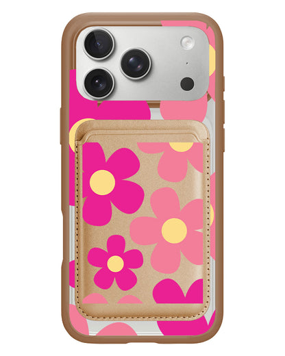 iPhone Magnetic Wallet Case - Daisy Delight