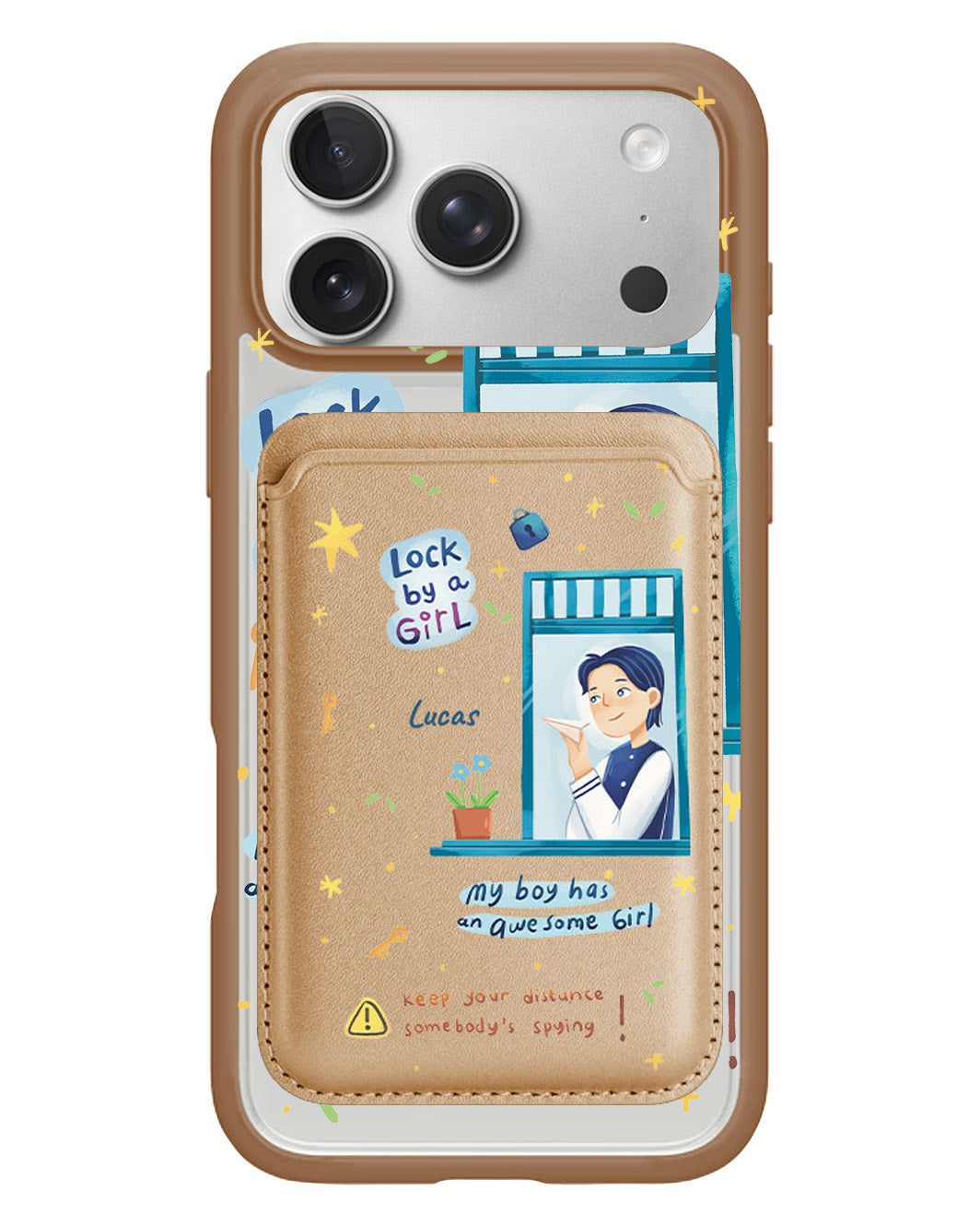 iPhone Magnetic Wallet Case - Crush Boy (Couple Case)