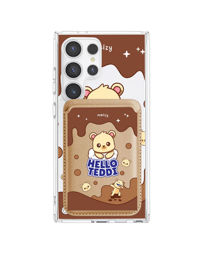 Android Magnetic Wallet Case - Hello Teddy 1.0