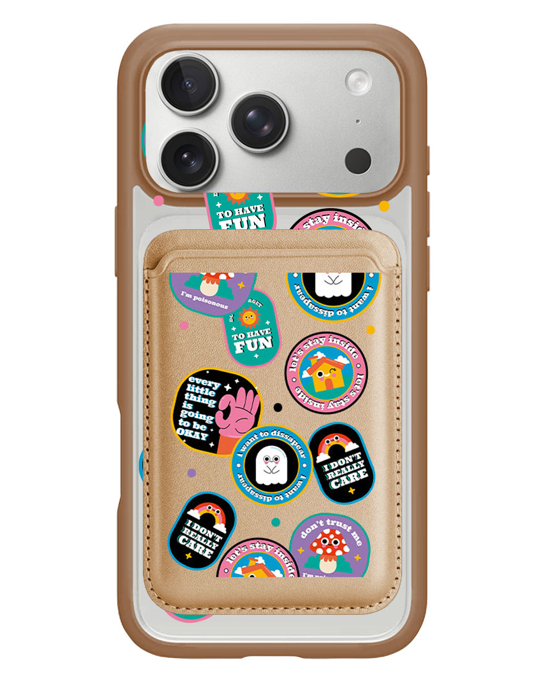 iPhone Magnetic Wallet Case - Monster Sticker Pack