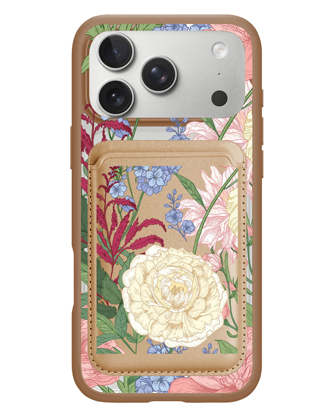 iPhone Magnetic Wallet Case - July Delphinium