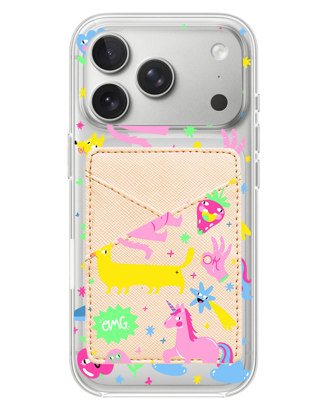 iPhone Phone Wallet Case - Monster Say Good Mood
