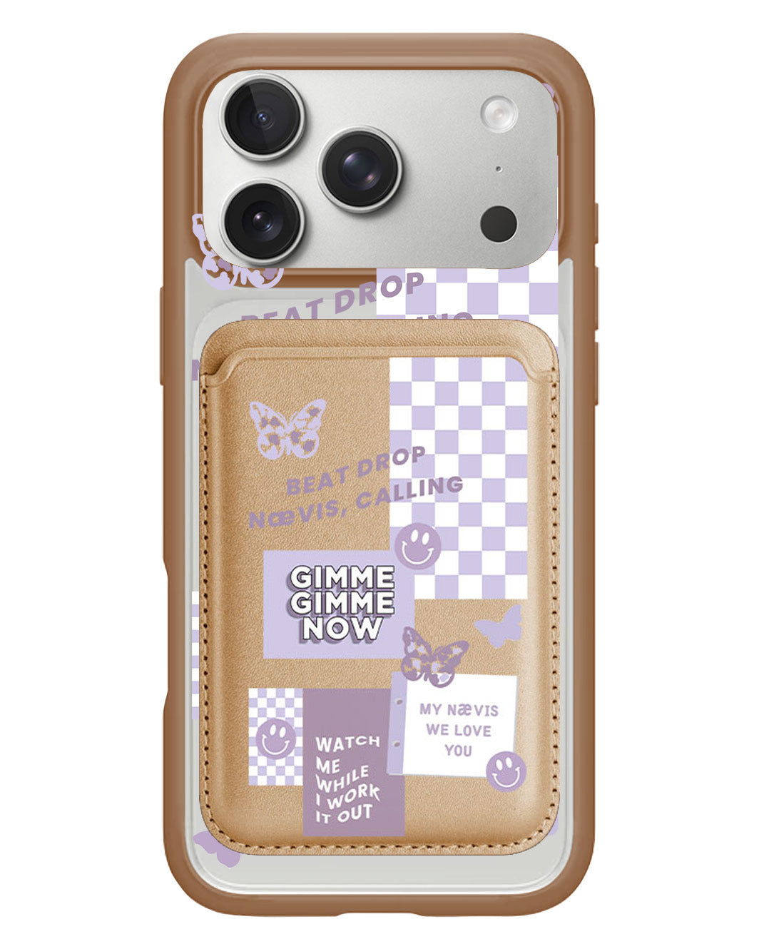 iPhone Magnetic Wallet Case - Aespa Sticker Pack